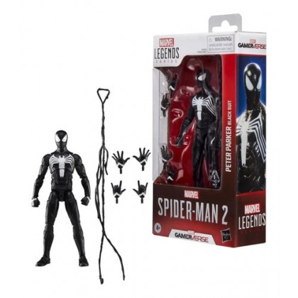 Marvel Legends Gamerverse Spiderman 2 Peter Parker Black Suit